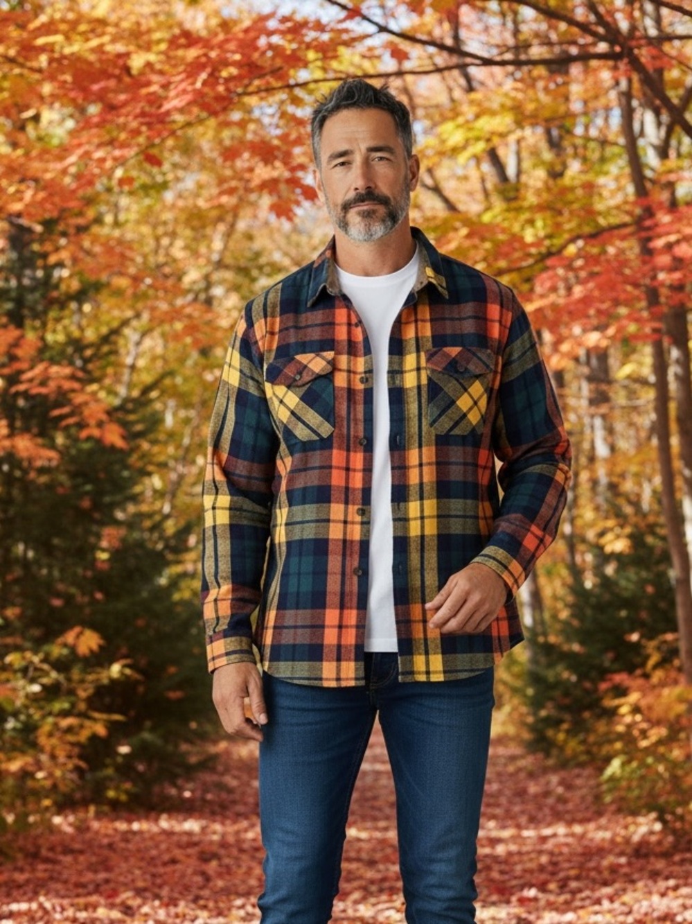 L.L. Bean Signature Heritage Vibrant Flannel Shirt Classic Dadcore Men’s L